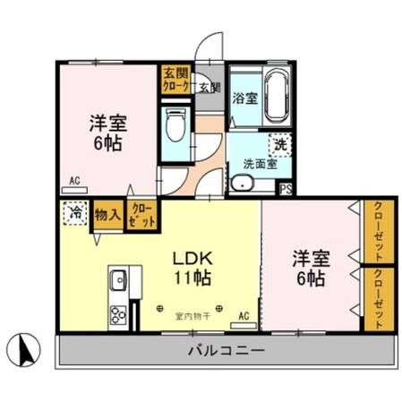 Ｆａｍｉｌｌｅ　Ｍａｅｂａｓｈｉの物件間取画像